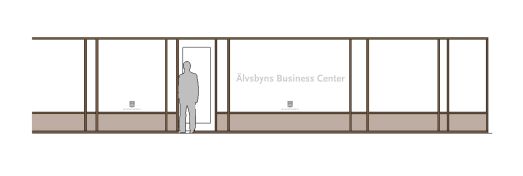 Fasad Älvsbyns Business Center.